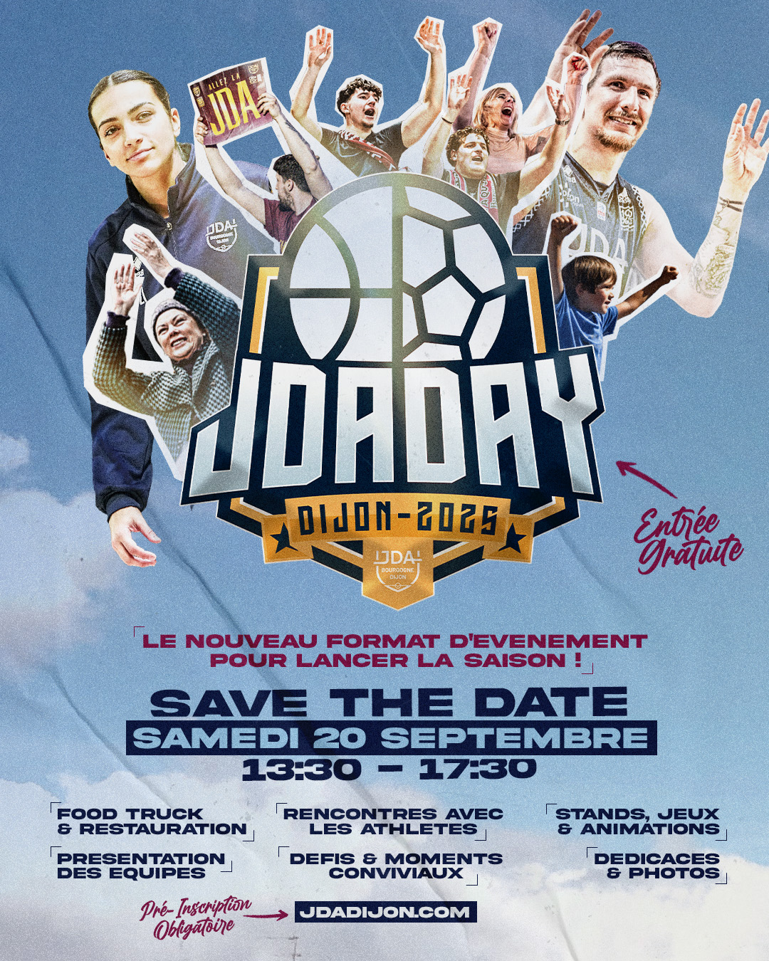 PRÉ-INSCRIPTION JDA DAY 2025