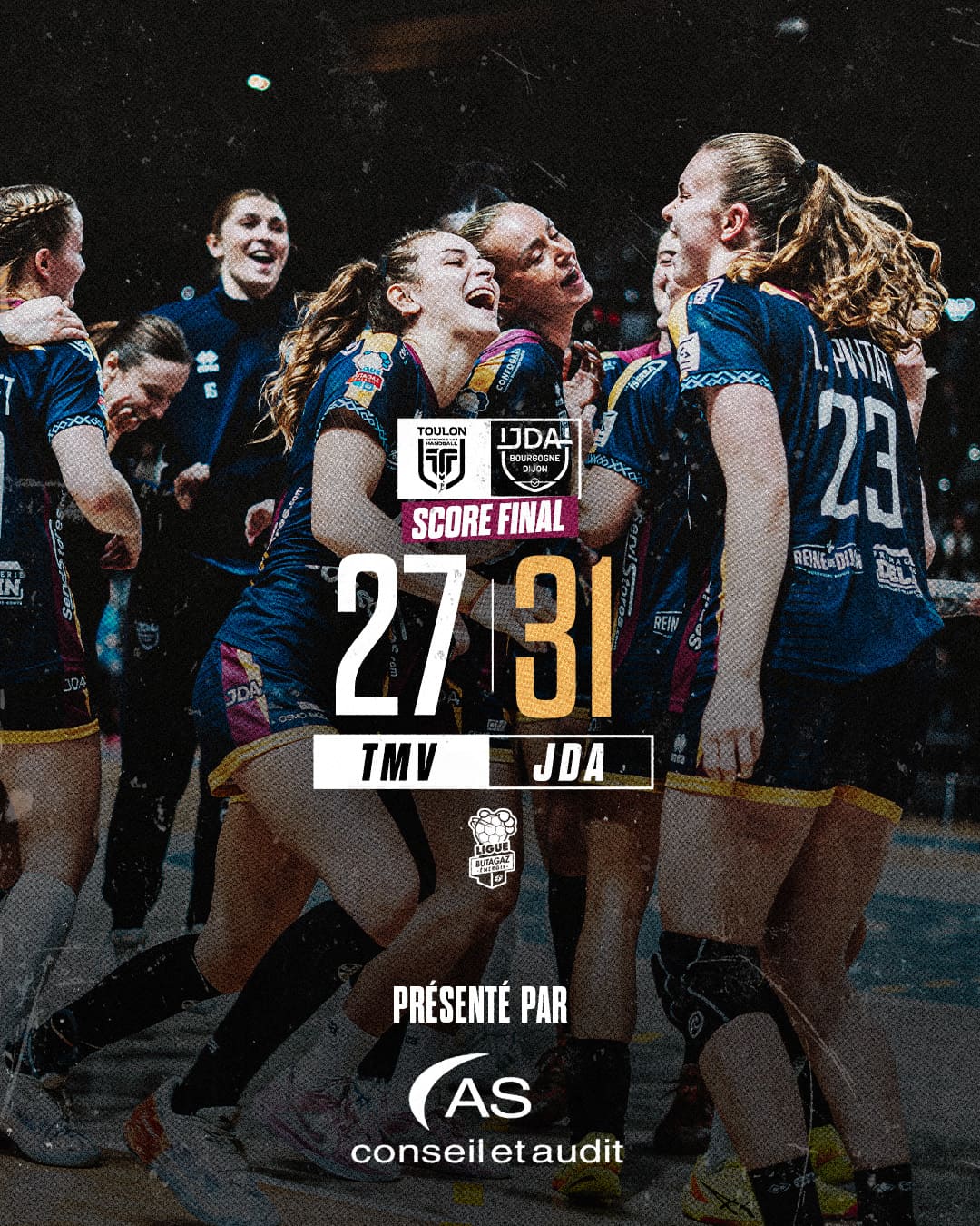 LA JDA ASSURE À TOULON ET RESTE EN VIE POUR LE PODIUM !